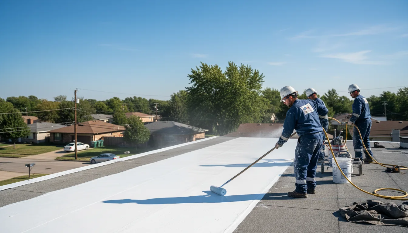 Commercial roof coating in Akron, IN near me